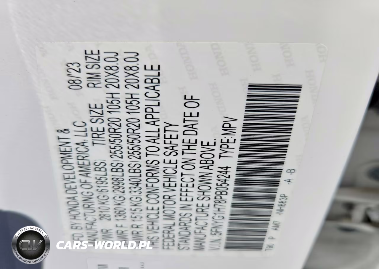 2023 Honda Pilot Touring VIN:5FNYG1H78PB054244 - 14