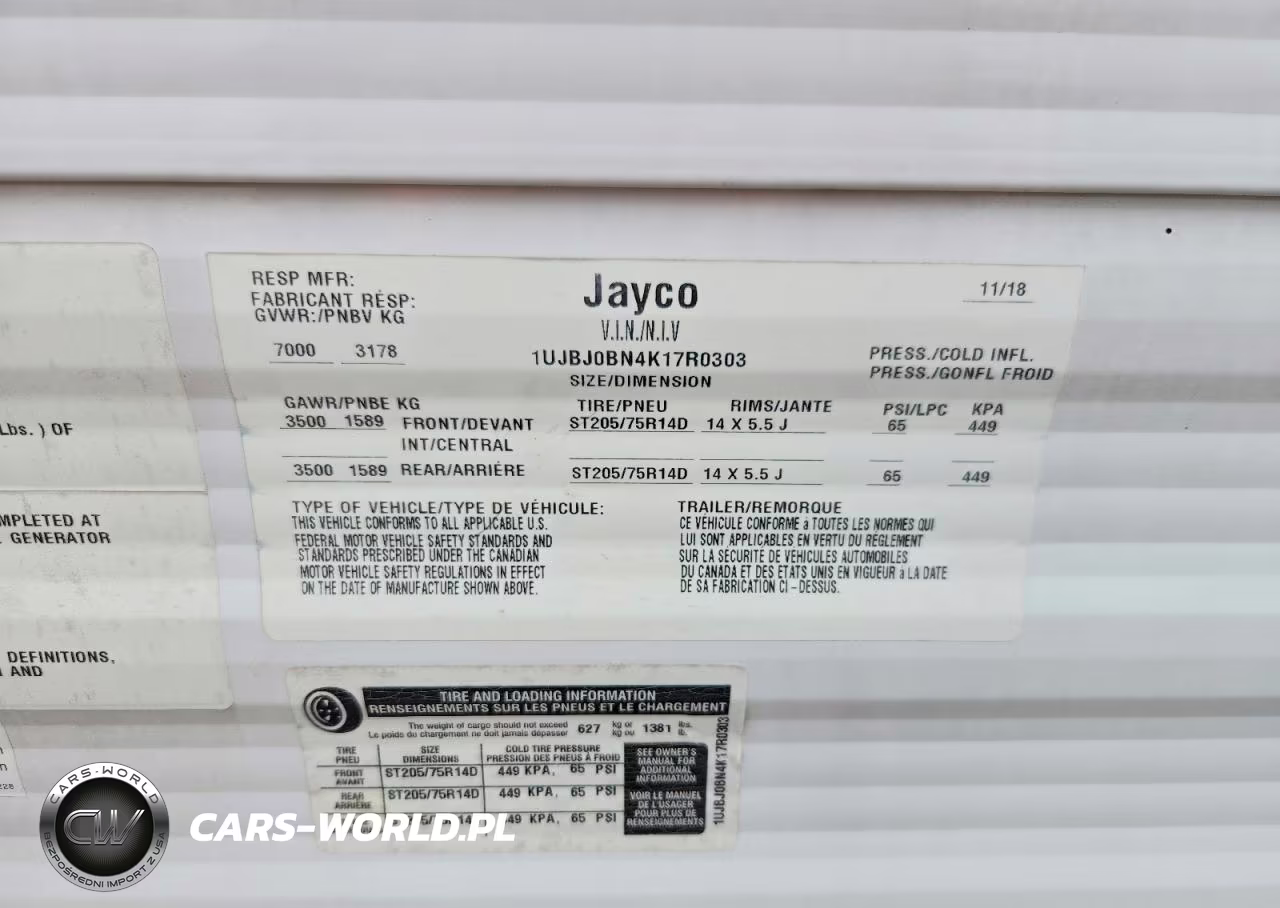 2019 Jayco Jay Flight Slx Camper VIN:1UJBJ0BN4K17R0303 - 10
