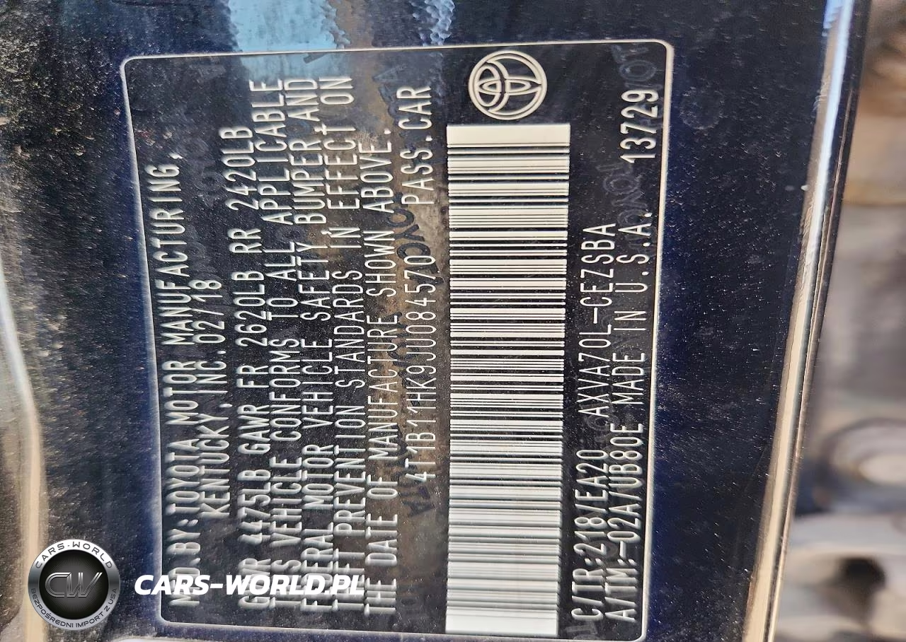 2018 Toyota Camry Se VIN:4T1B11HK9JU084570 - 12