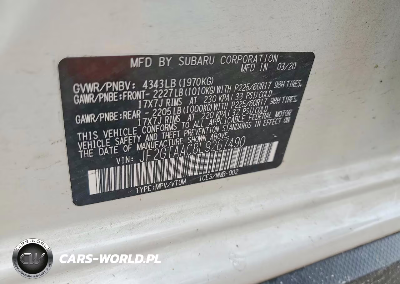 2020 Subaru Crosstrek VIN:JF2GTAAC8L9267490 - 13