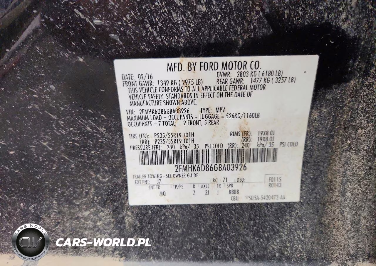 2016 Ford Flex Limited VIN:2FMHK6D86GBA03926 - 13