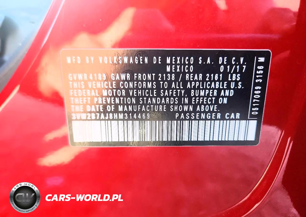 2017 Volkswagen Jetta S VIN:3VW2B7AJ8HM314469 - 13