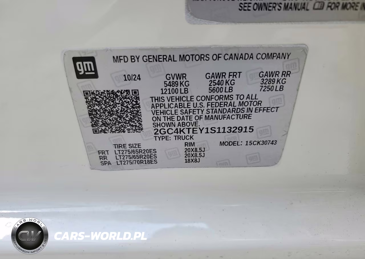 2025 Chevrolet Silverado K3500 Lt VIN:2GC4KTEY1S1132915 - 12