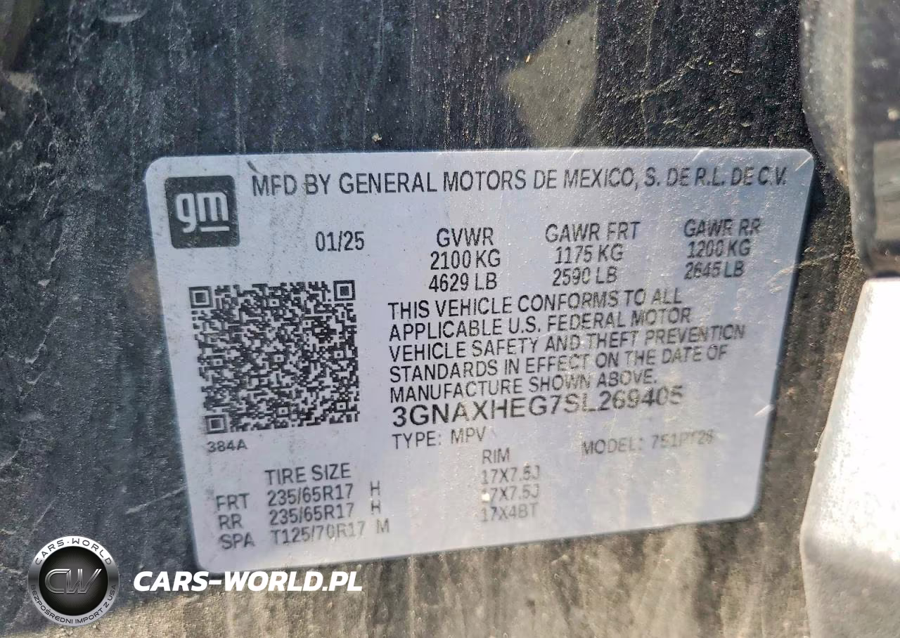 2025 Chevrolet Equinox Lt VIN:3GNAXHEG7SL269405 - 12