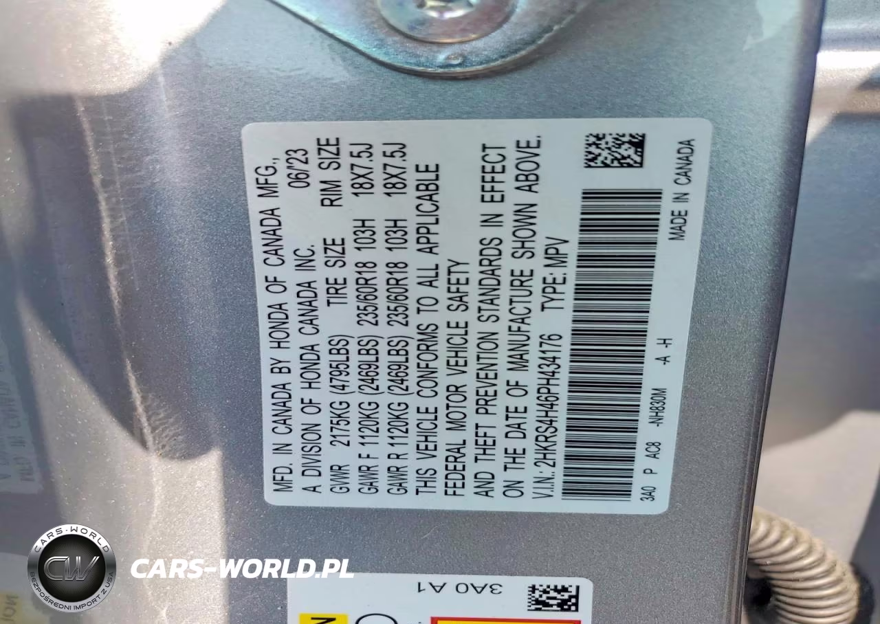 2023 Honda Cr-V Ex VIN:2HKRS4H46PH434176 - 13