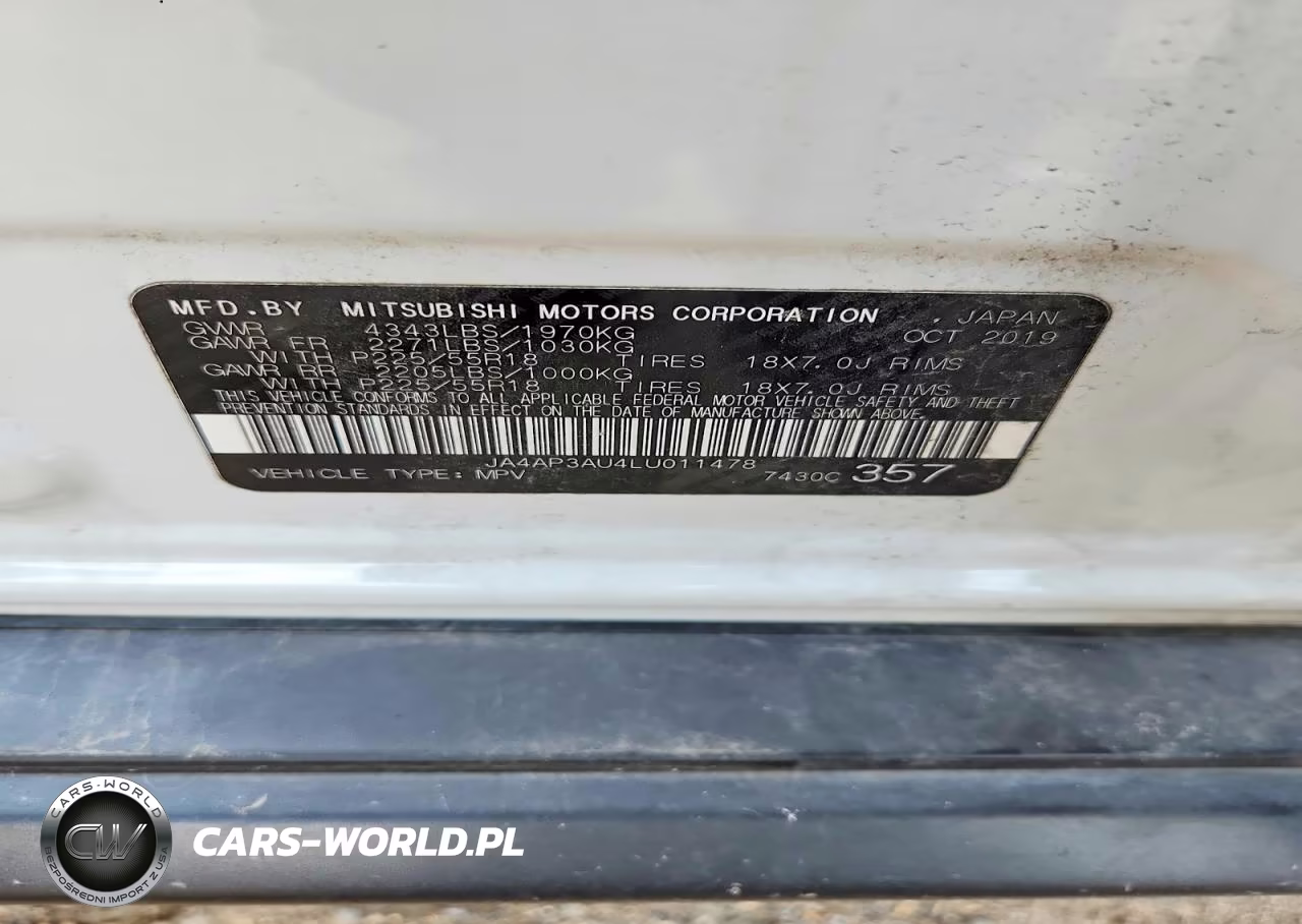 2020 Mitsubishi Outlander Sport Es VIN:JA4AP3AU4LU011478 - 14