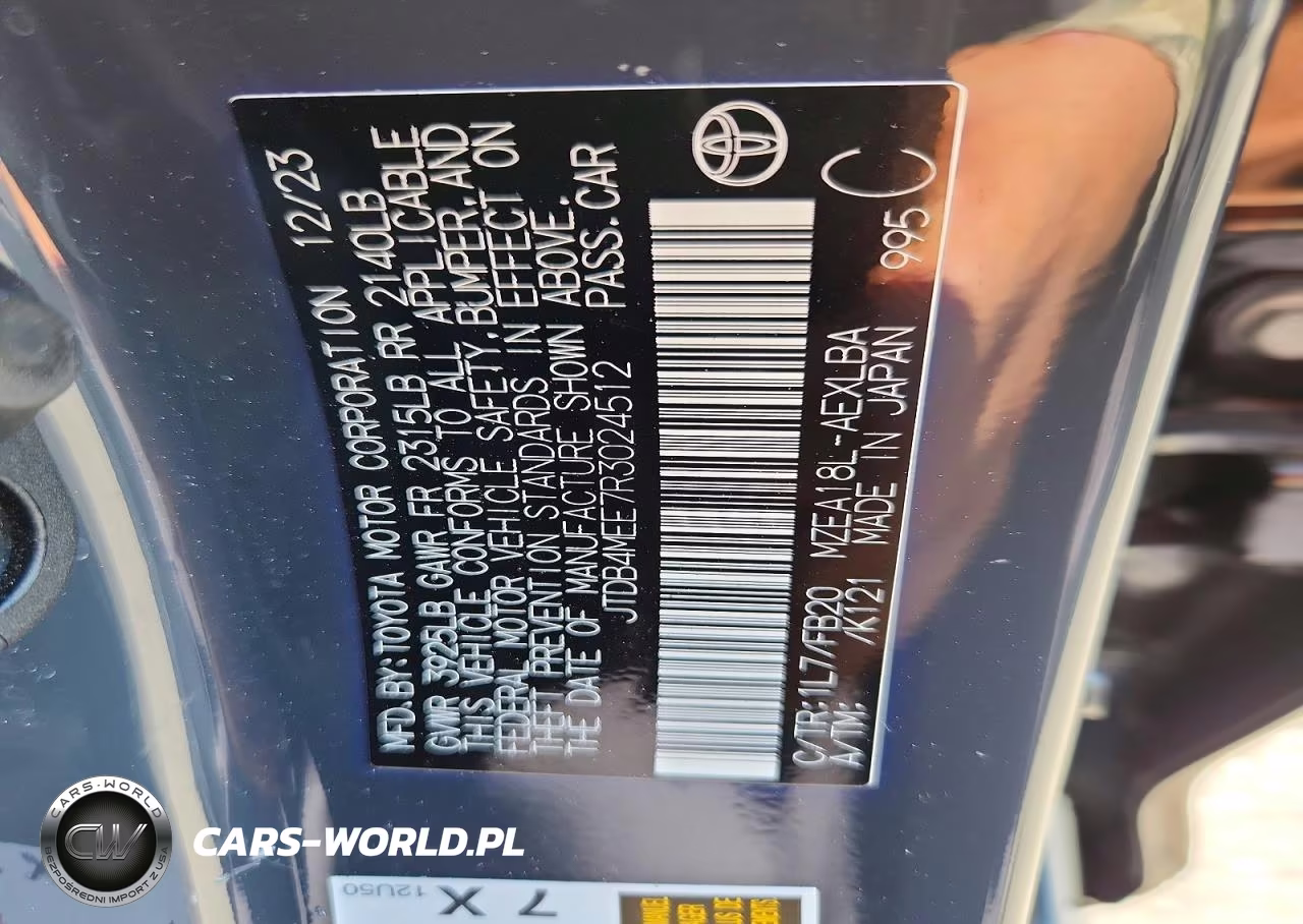 2024 Toyota Corolla Le VIN:JTDB4MEE7R3024512 - 12