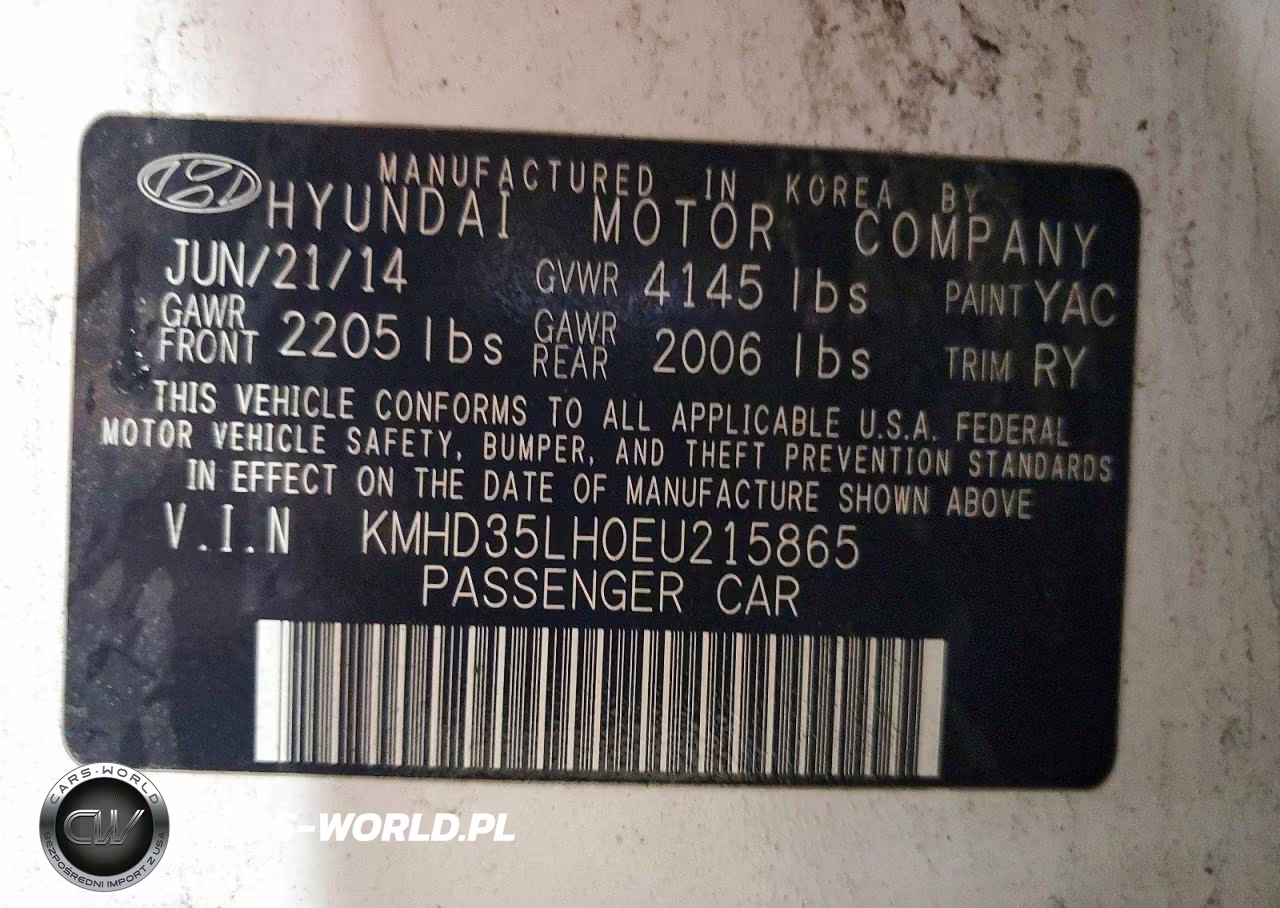 2014 Hyundai Elantra Gt Base VIN:KMHD35LH0EU215865 - 12