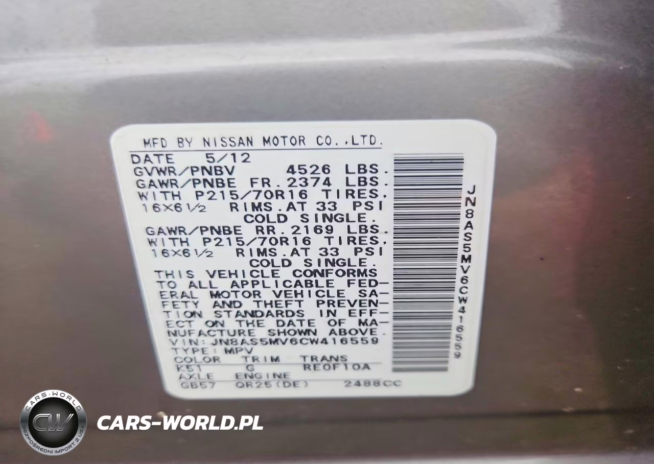 2012 Nissan Rogue S VIN:JN8AS5MV6CW416559 - 13