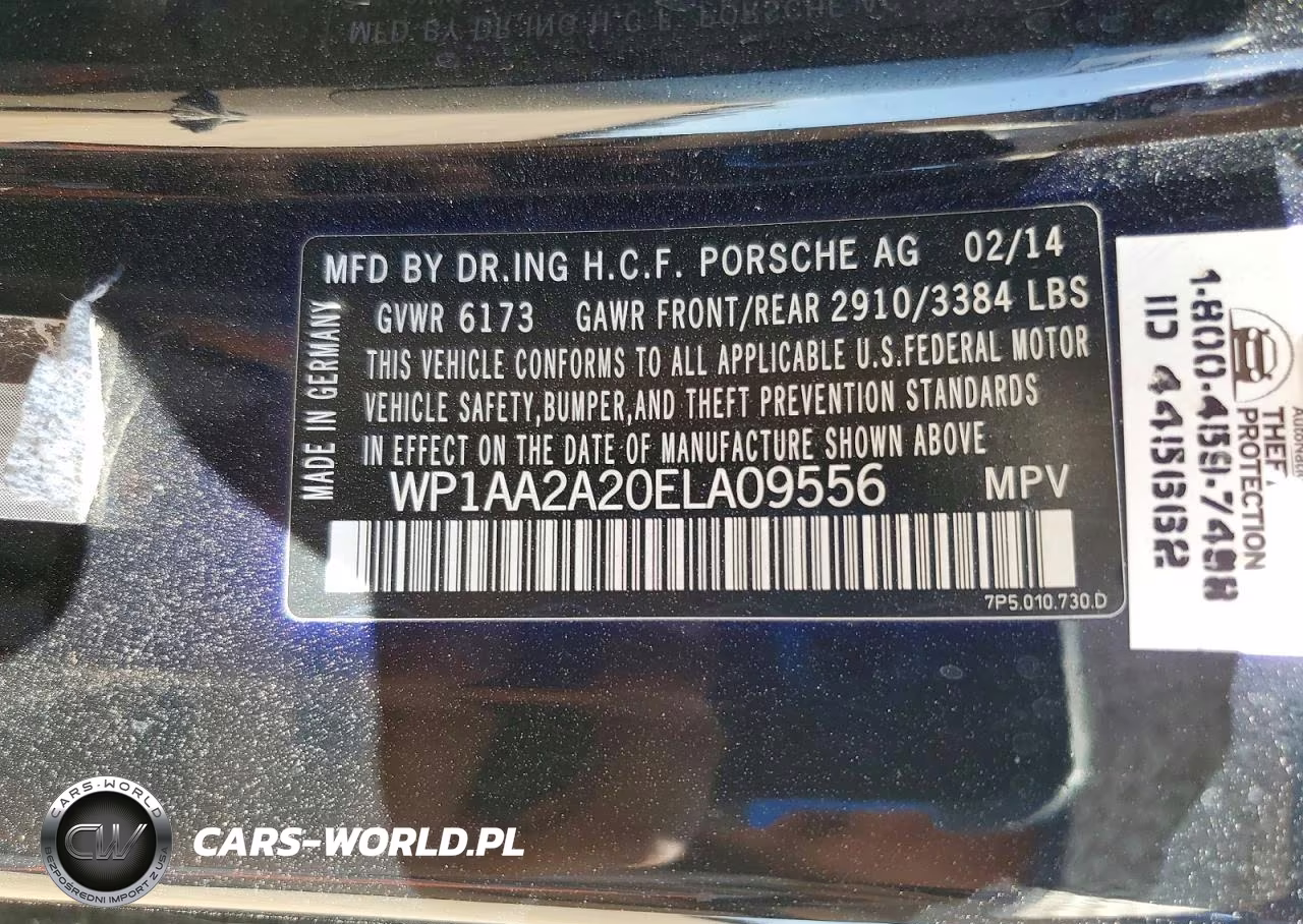 2014 Porsche Cayenne VIN:WP1AA2A20ELA09556 - 12