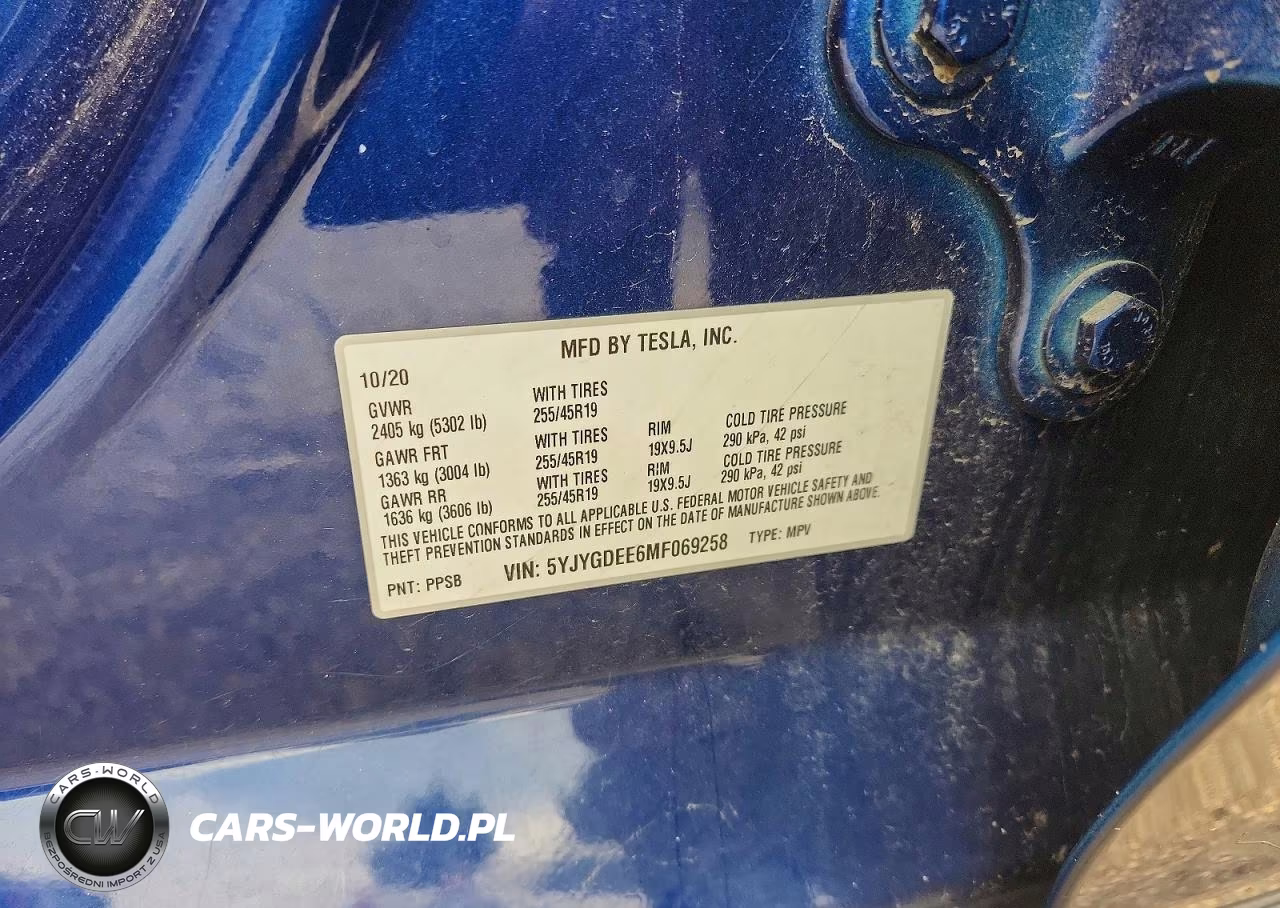 2021 Tesla Model Y VIN:5YJYGDEE6MF069258 - 12