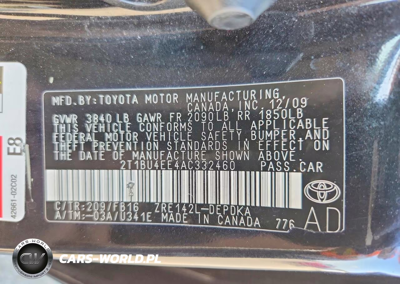 2010 Toyota Corolla VIN:2T1BU4EE4AC332460 - 12