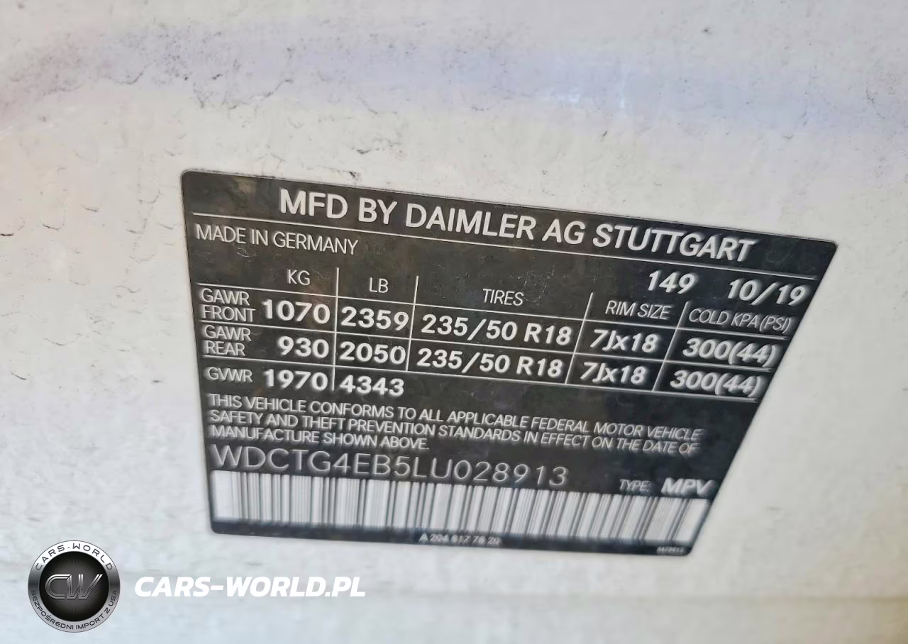 2020 Mercedes-Benz Gla 250 VIN:WDCTG4EB5LU028913 - 12