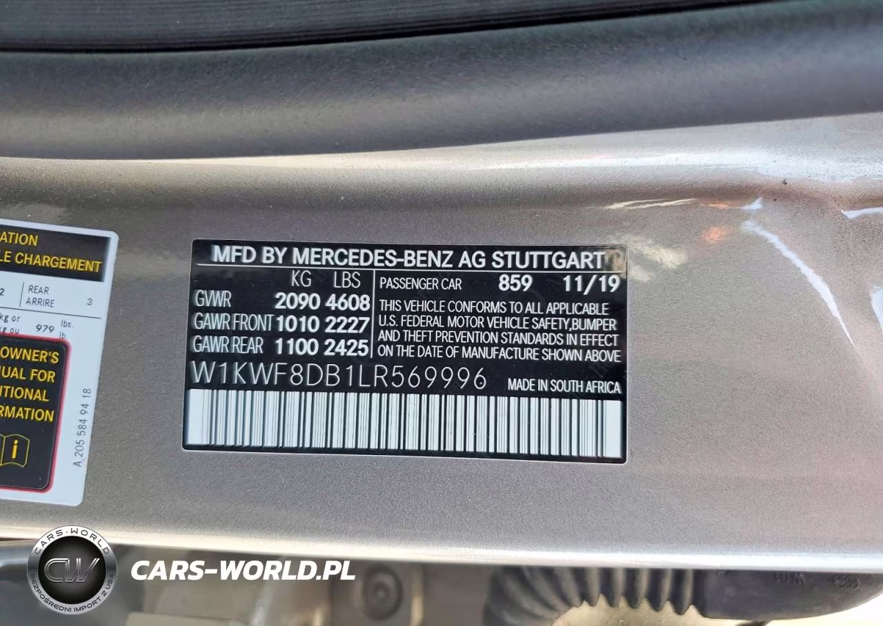 2020 Mercedes-Benz C 300 VIN:W1KWF8DB1LR569996 - 12