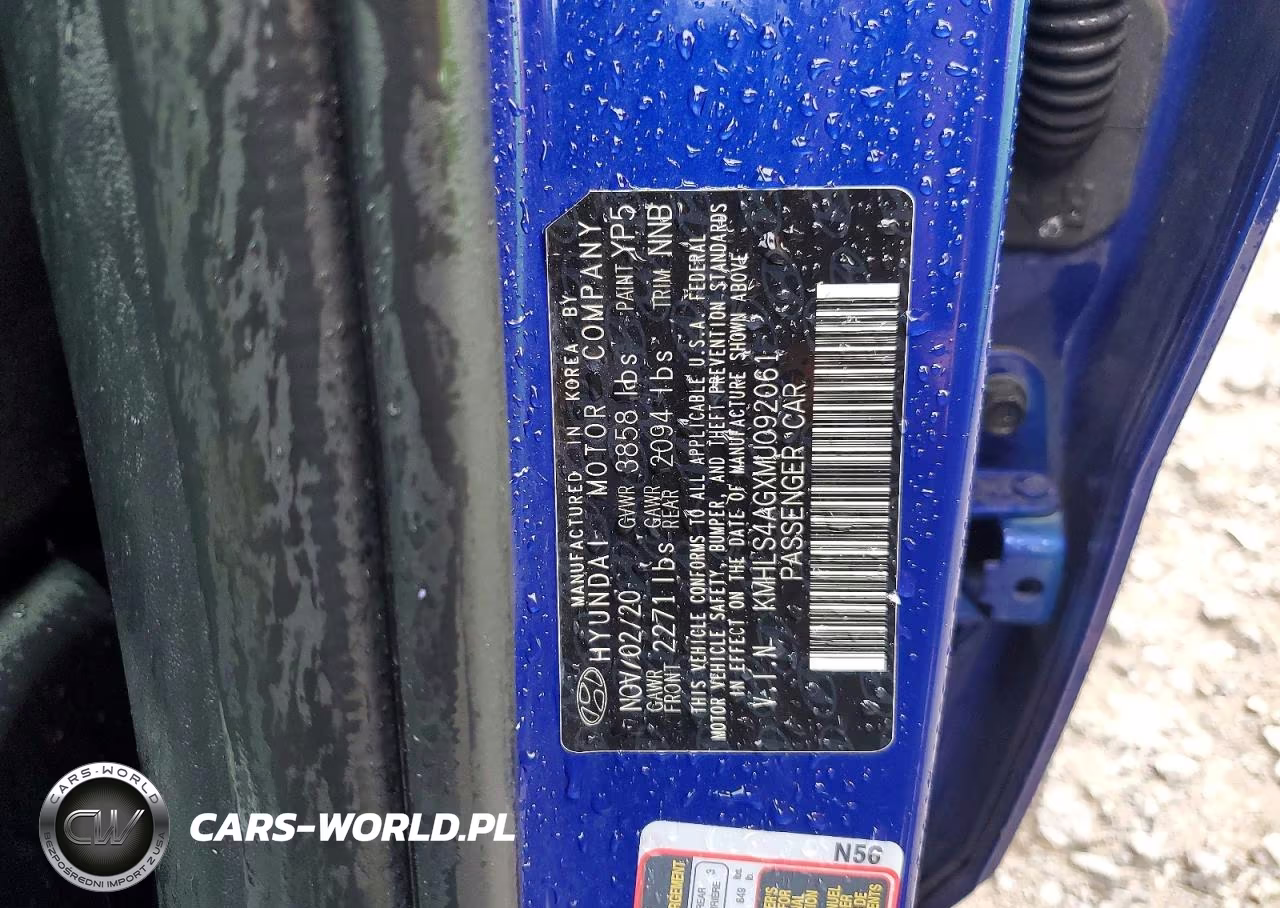 2021 Hyundai Elantra Sel VIN:KMHLS4AGXMU092061 - 12