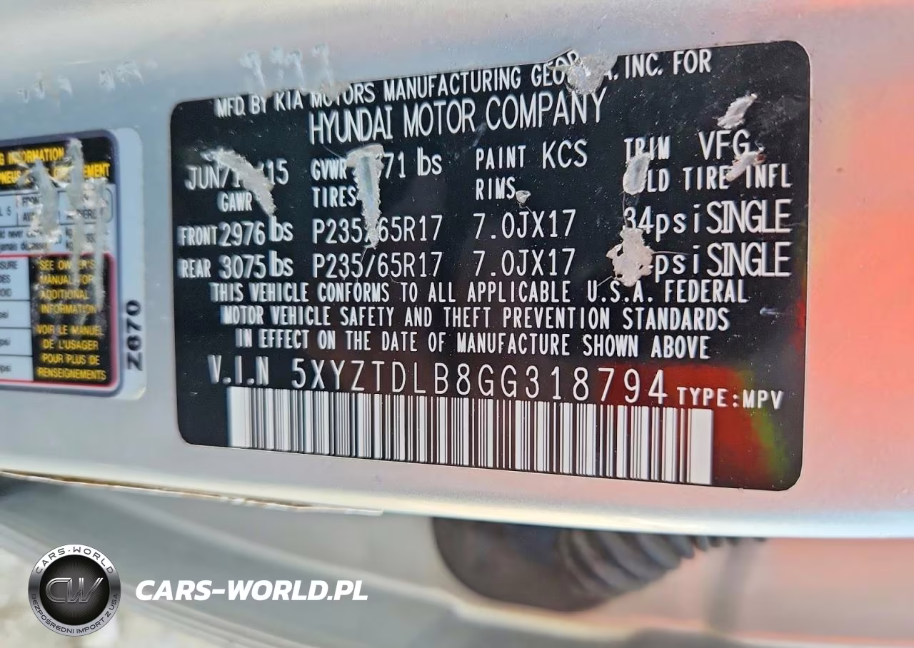 2016 Hyundai Santa Fe Sport 2.4L VIN:5XYZTDLB8GG318794 - 13