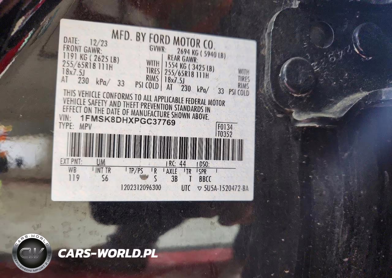 2023 Ford Explorer Xlt VIN:1FMSK8DHXPGC37769 - 13