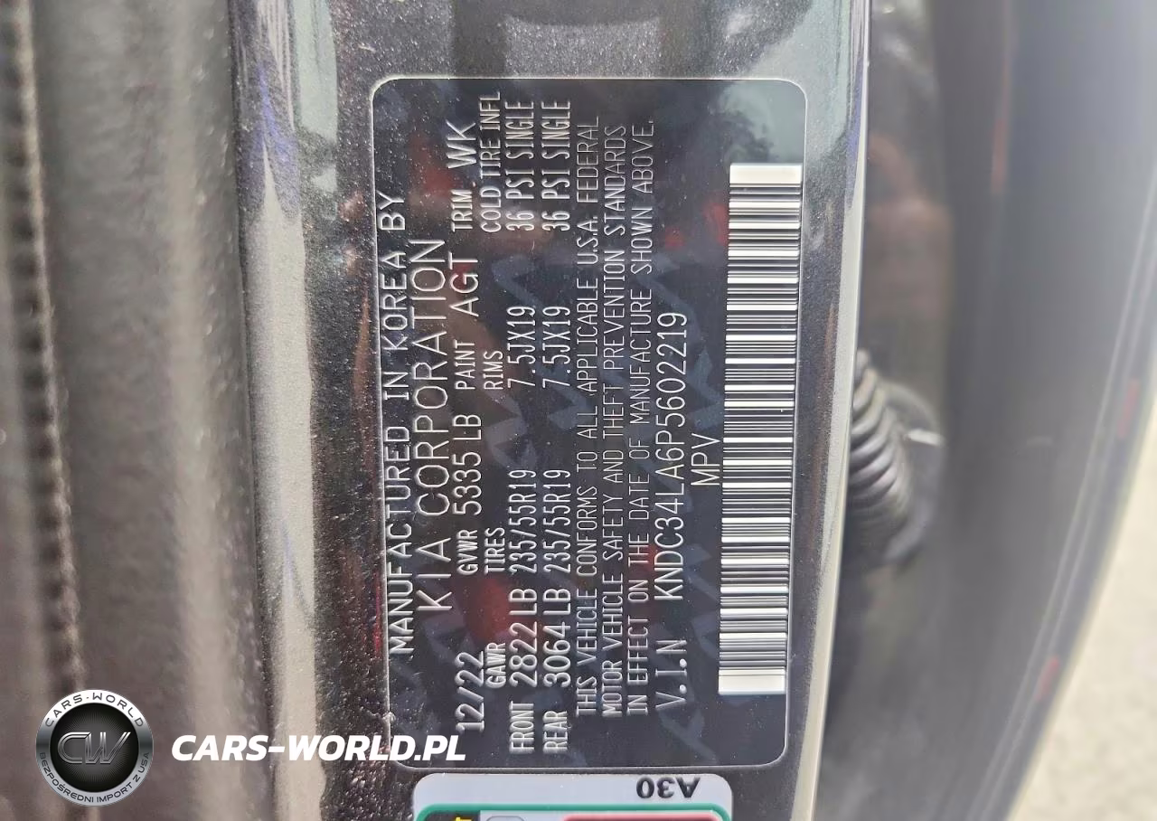 2023 Kia Ev6 Wind VIN:KNDC34LA6P5602219 - 12