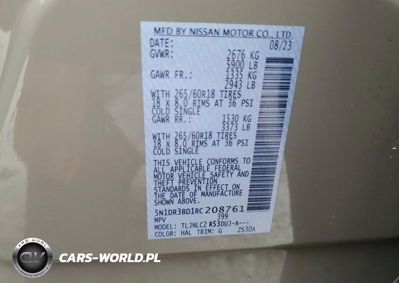 2024 Nissan Pathfinder Rock Creek VIN:5N1DR3BD1RC208761 - 13