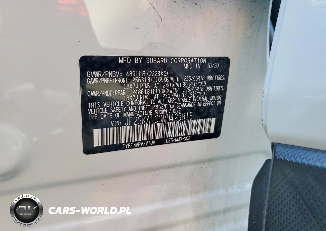 2021 Subaru Forester Sport VIN:JF2SKALC0MH423815 - 14