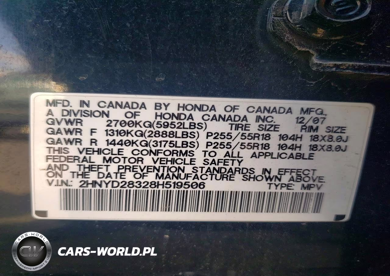 2008 Acura Mdx Technology VIN:2HNYD28328H519506 - 14