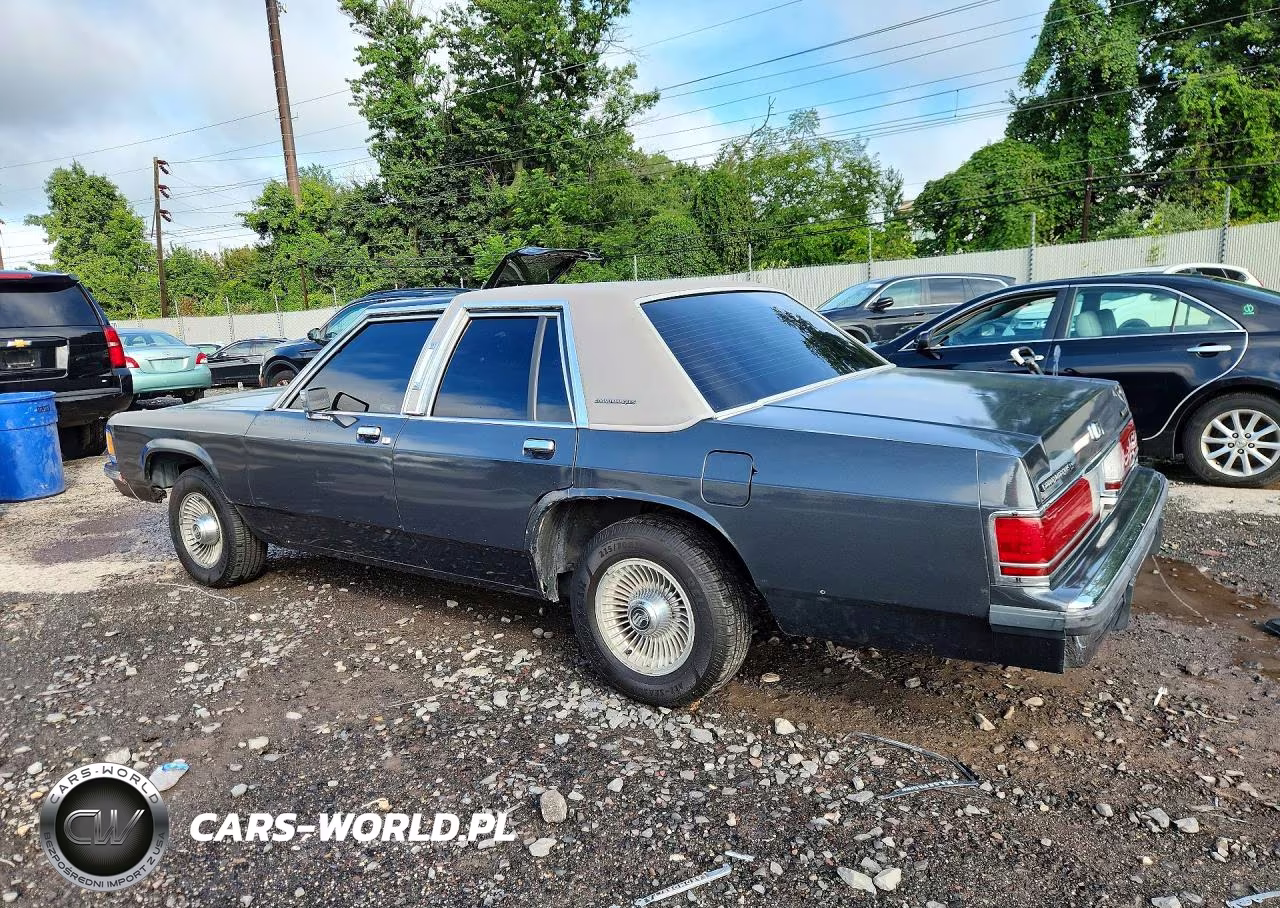 1991 Mercury Grand Marquis Ls VIN:2MECM75F2MX627103 - 2