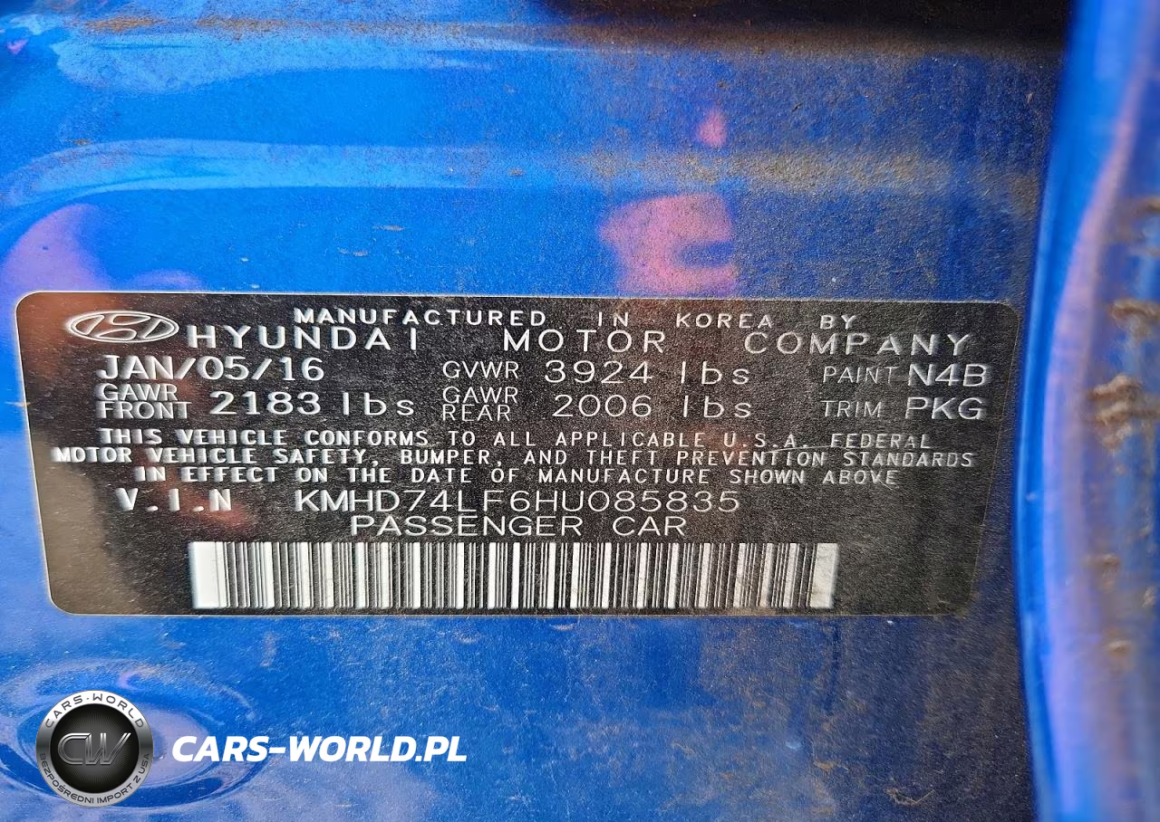 2017 Hyundai Elantra Se VIN:KMHD74LF6HU085835 - 12