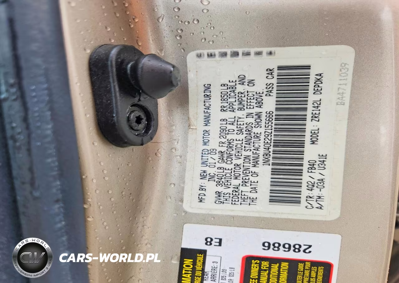 2009 Toyota Corolla Le VIN:1NXBU40E29Z155666 - 12