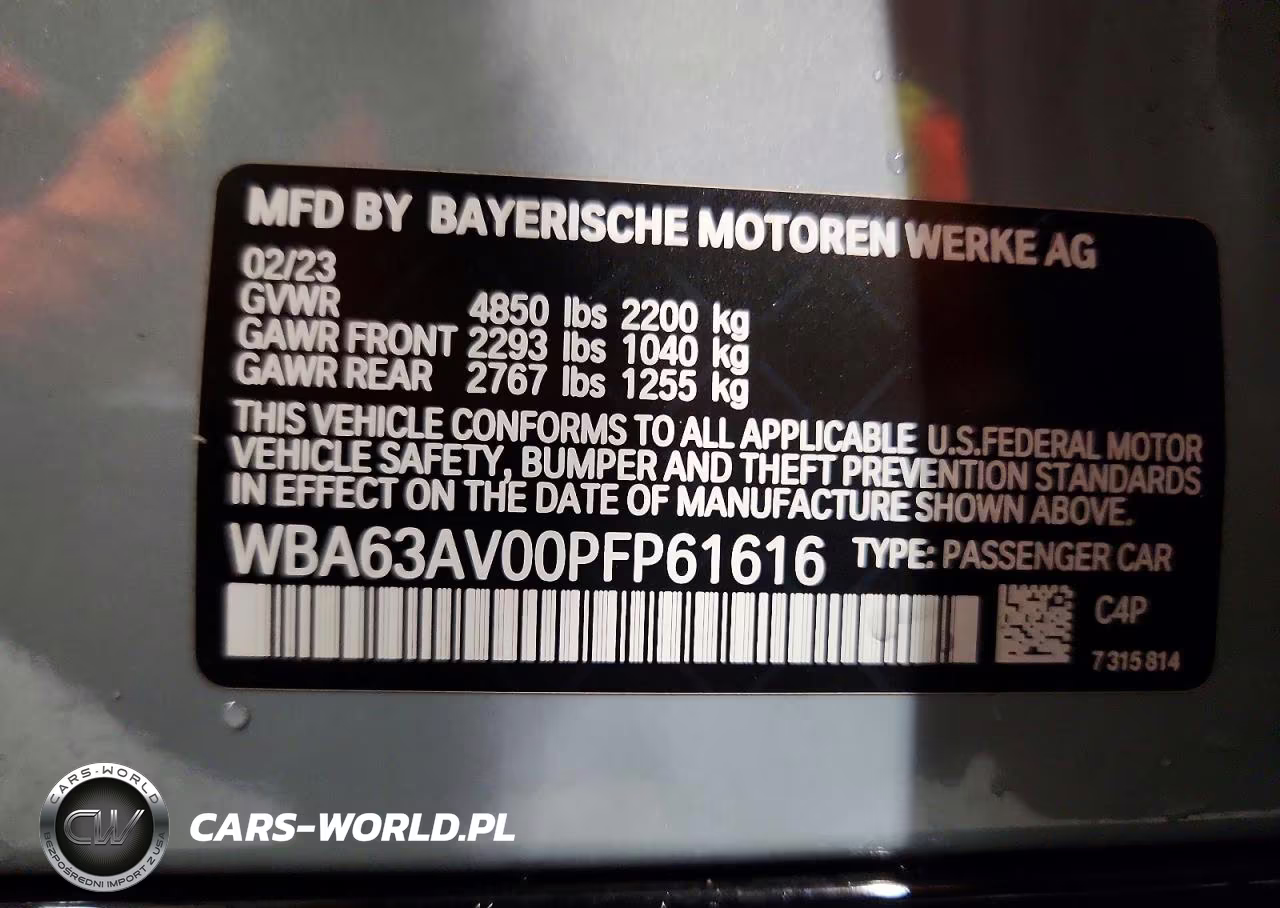 2023 BMW 430I Gran Coupe VIN:WBA63AV00PFP61616 - 12