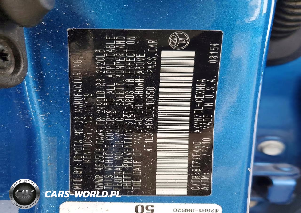 2020 Toyota Camry Le VIN:4T1L31AK6LU010650 - 13