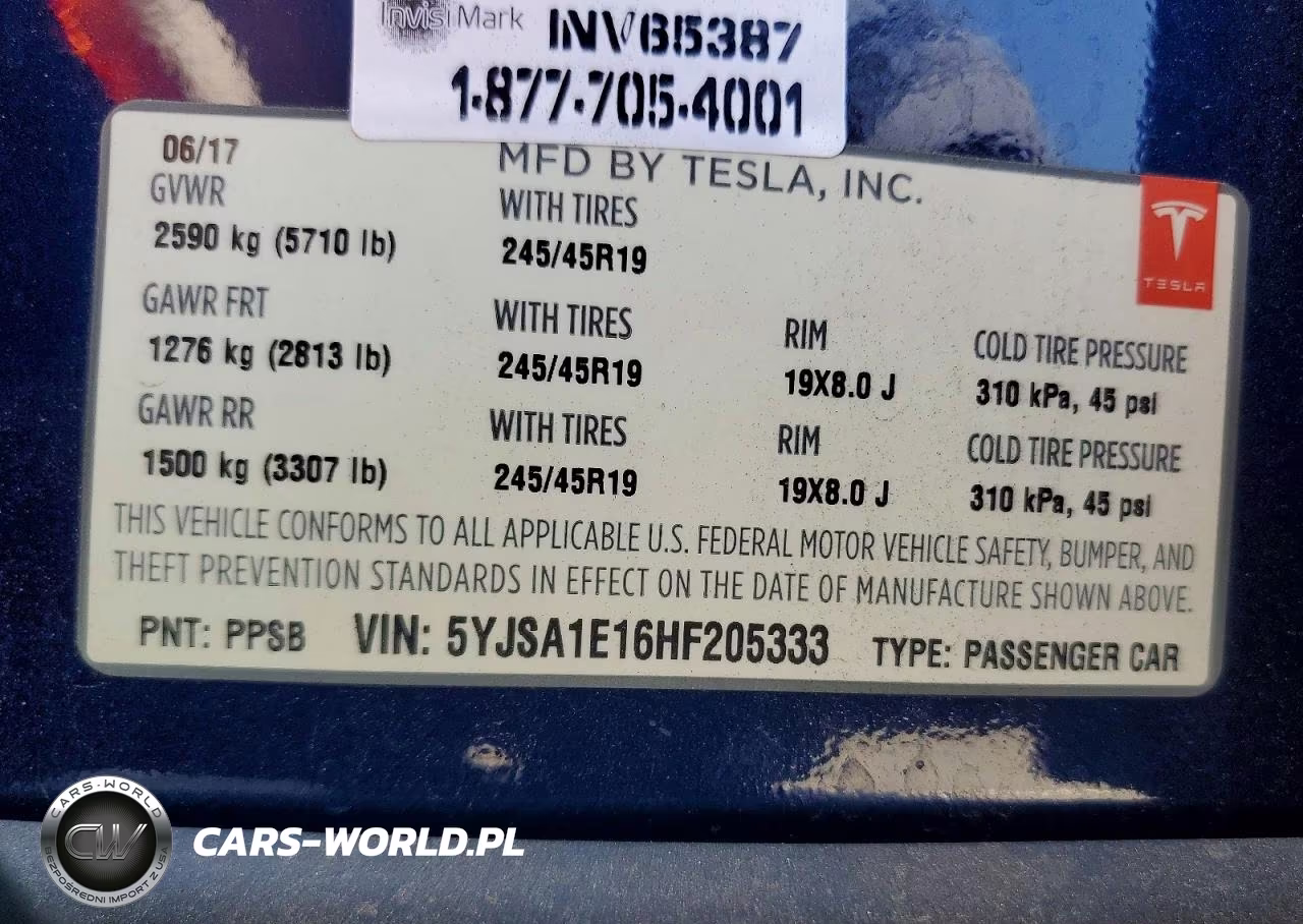 2017 Tesla Model S VIN:5YJSA1E16HF205333 - 13