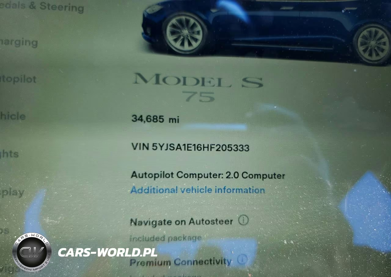 2017 Tesla Model S VIN:5YJSA1E16HF205333 - 9