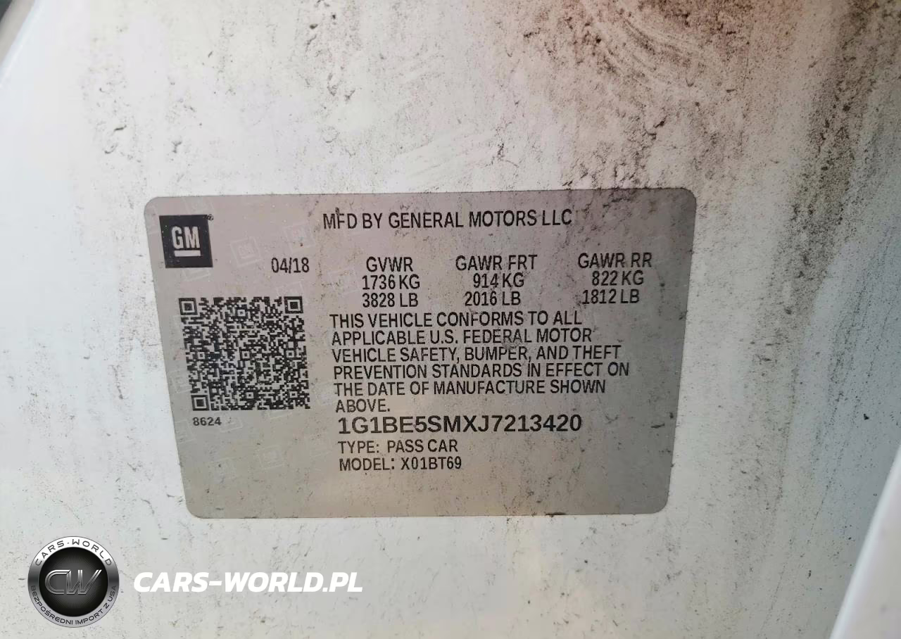2018 Chevrolet Cruze Lt VIN:1G1BE5SMXJ7213420 - 12