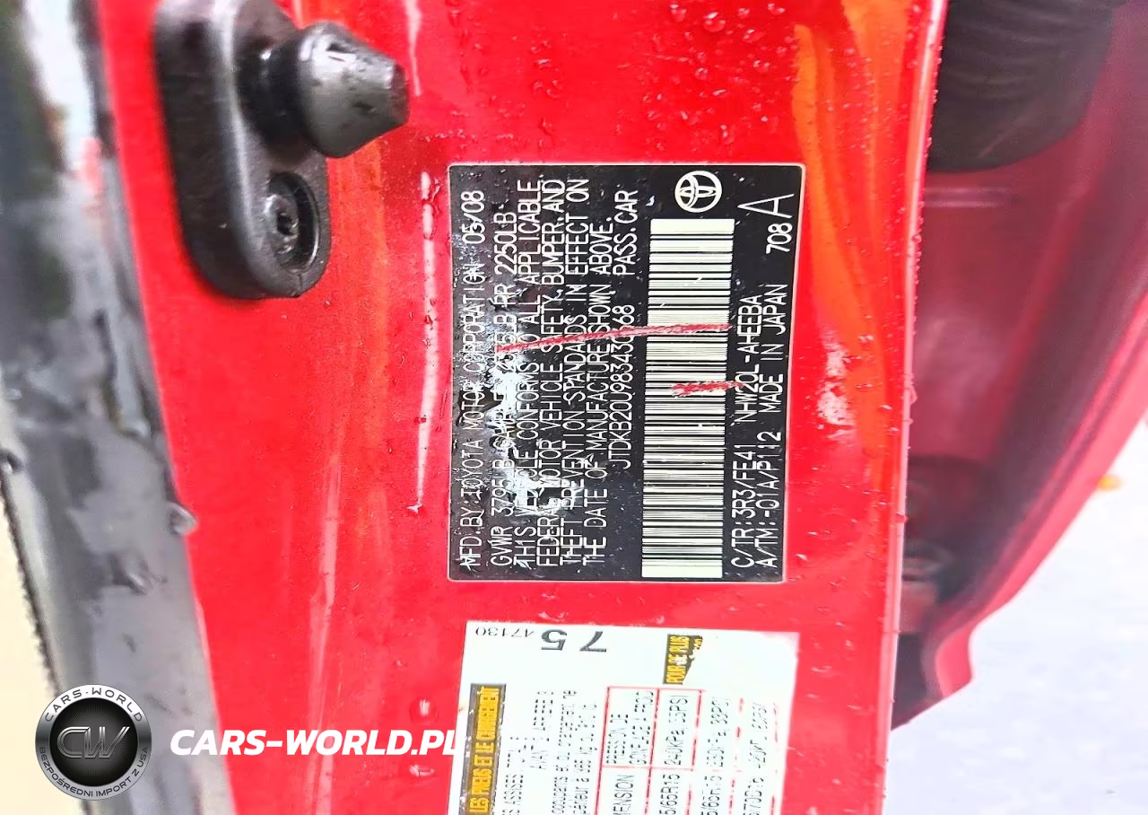 2008 Toyota Prius Base VIN:JTDKB20U983430668 - 12