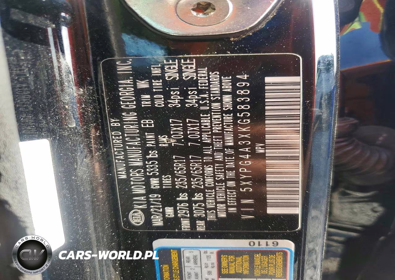2019 Kia Sorento L VIN:5XYPG4A3XKG583894 - 13