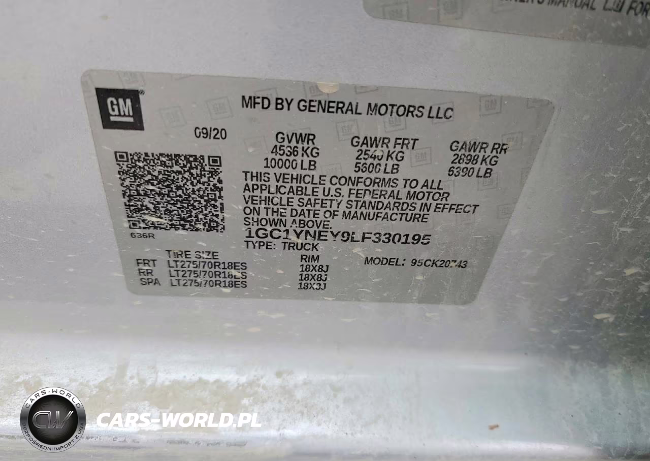 2020 Chevrolet Silverado K2500 Heavy Duty Lt VIN:1GC1YNEY9LF330195 - 12