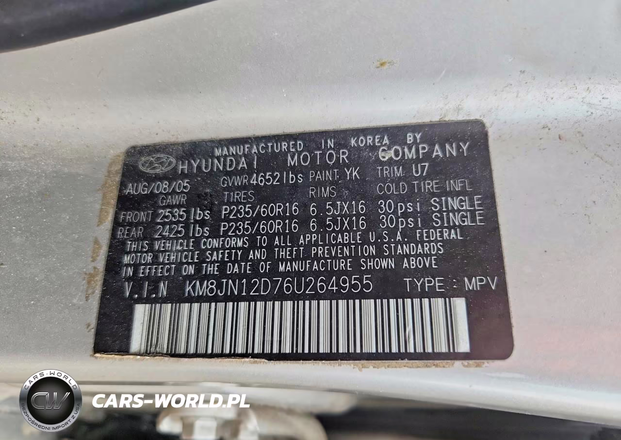 2006 Hyundai Tucson Gls VIN:KM8JN12D76U264955 - 14