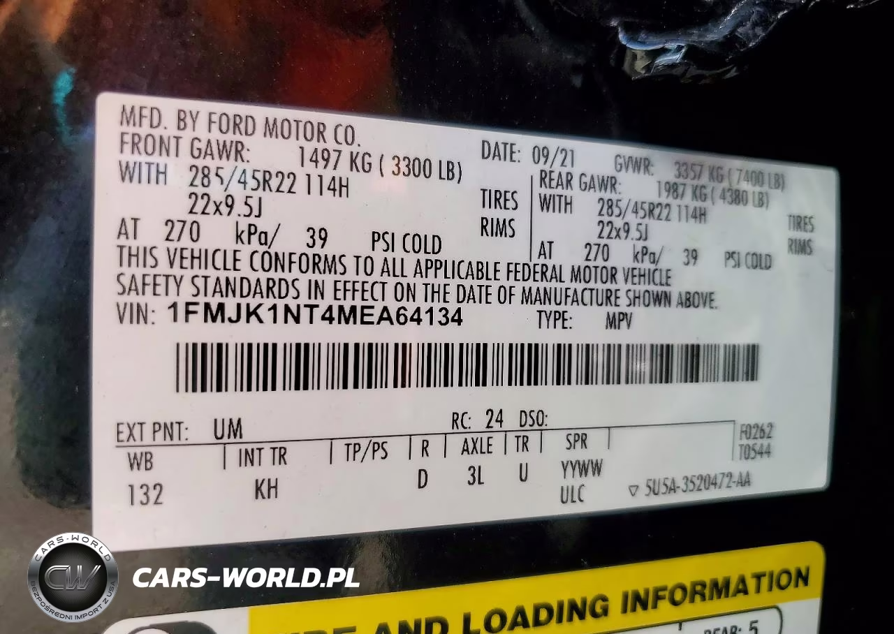 2021 Ford Expedition Max King Ranch VIN:1FMJK1NT4MEA64134 - 13
