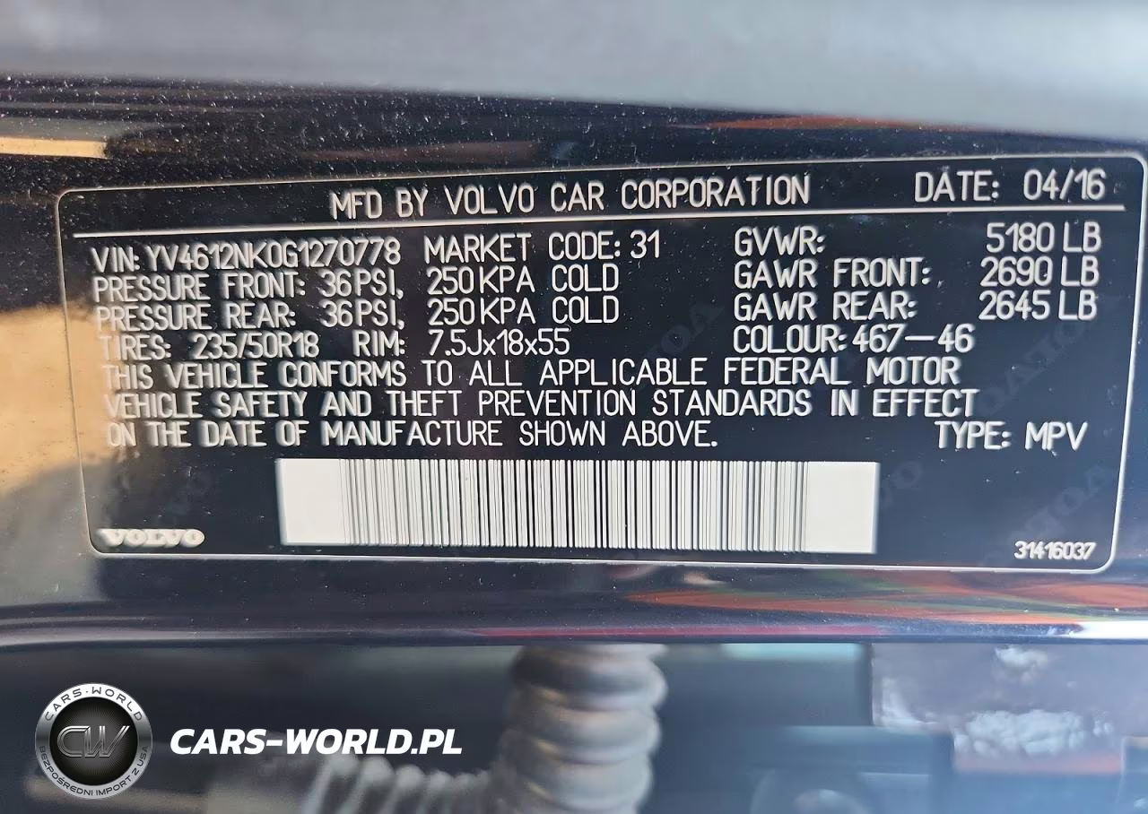 2016 Volvo Xc70 T5 VIN:YV4612NK0G1270778 - 13