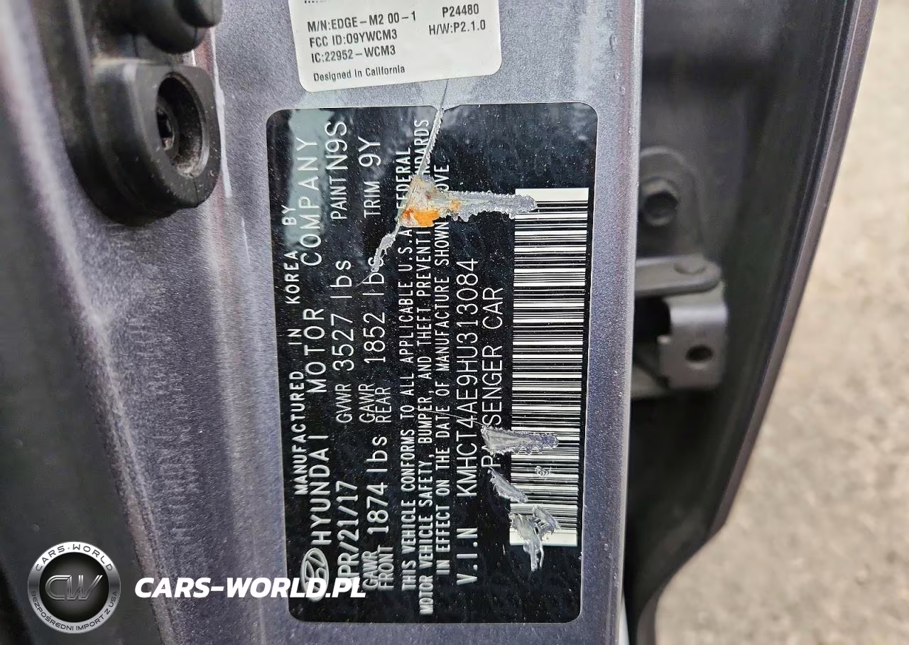 2017 Hyundai Accent Se VIN:KMHCT4AE9HU313084 - 13