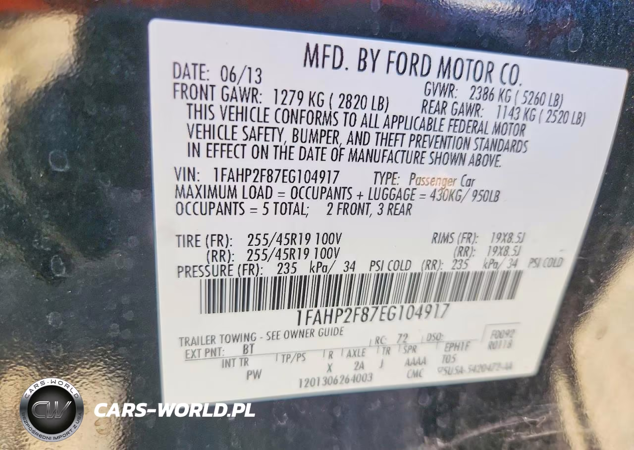 2014 Ford Taurus Limited VIN:1FAHP2F87EG104917 - 13