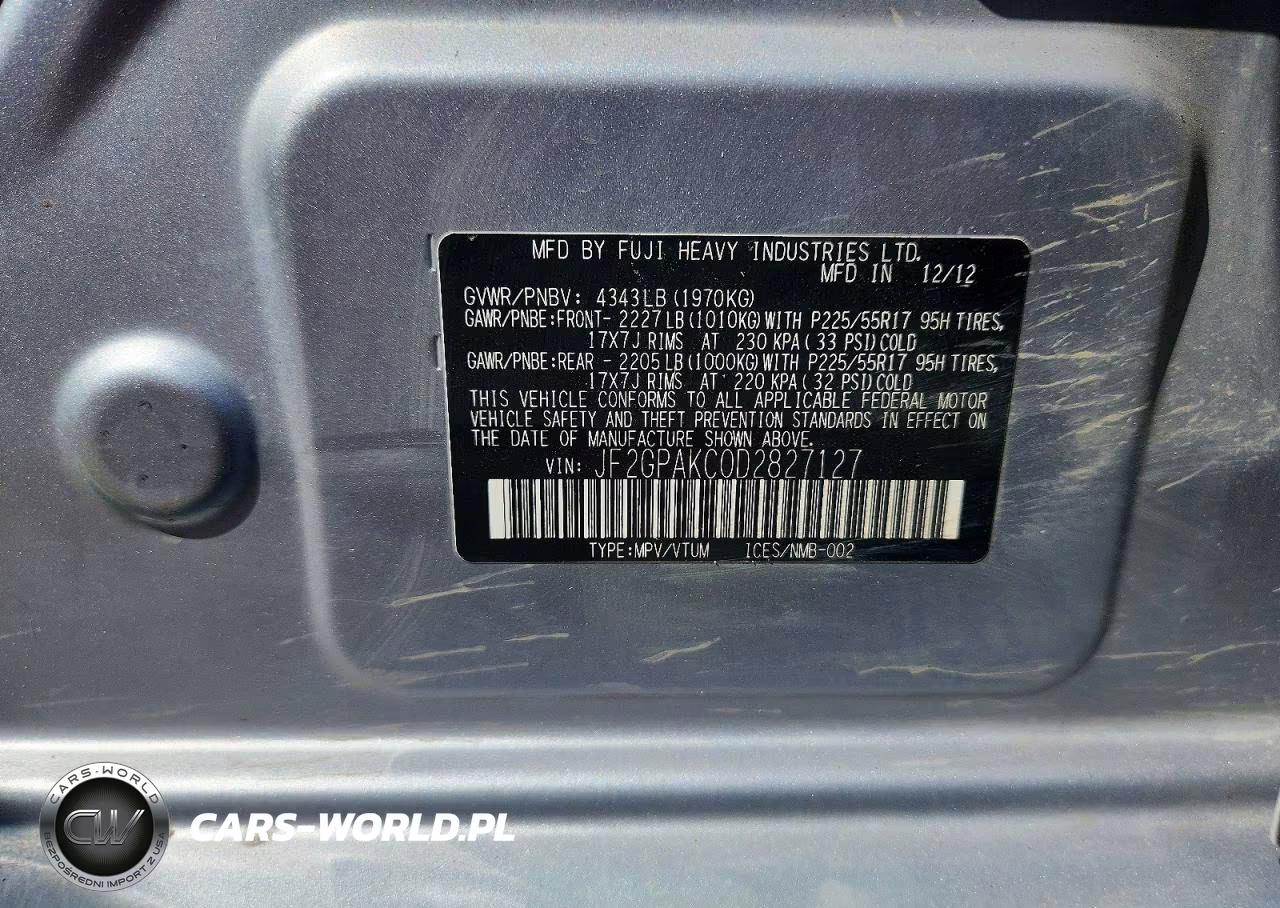 2013 Subaru Xv Crosstrek 2.0 Limited VIN:JF2GPAKC0D2827127 - 12