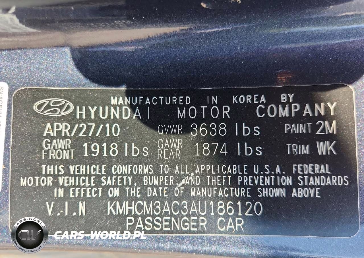 2010 Hyundai Accent Gs VIN:KMHCM3AC3AU186120 - 12