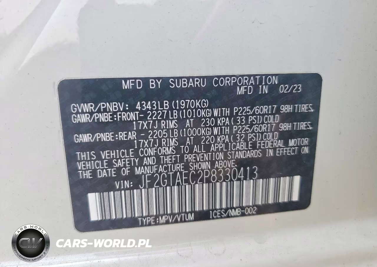 2023 Subaru Crosstrek Premium VIN:JF2GTAEC2P8330413 - 12