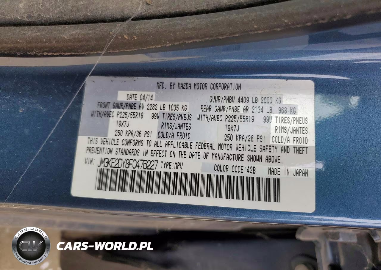 2015 Mazda Cx-5 Gt VIN:JM3KE2DY8F0476227 - 13