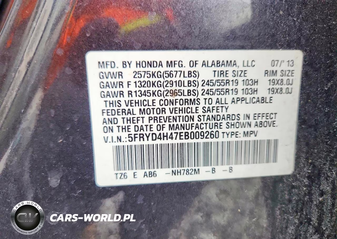 2014 Acura Mdx Technology VIN:5FRYD4H47EB009260 - 13