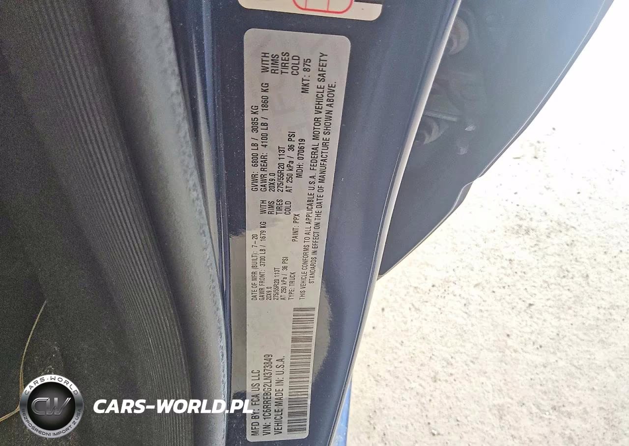 2020 Ram 1500 Big Horn-Lone Star VIN:1C6RREBG2LN373849 - 12