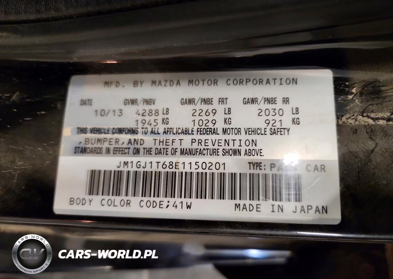 2014 Mazda 6 Touring VIN:JM1GJ1T68E1150201 - 13