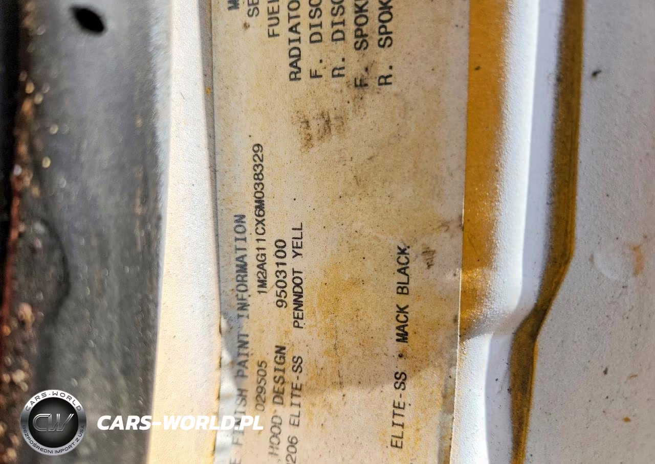 2006 Mack Cv Granite Dump Truck VIN:1M2AG11CX6M038329 - 11