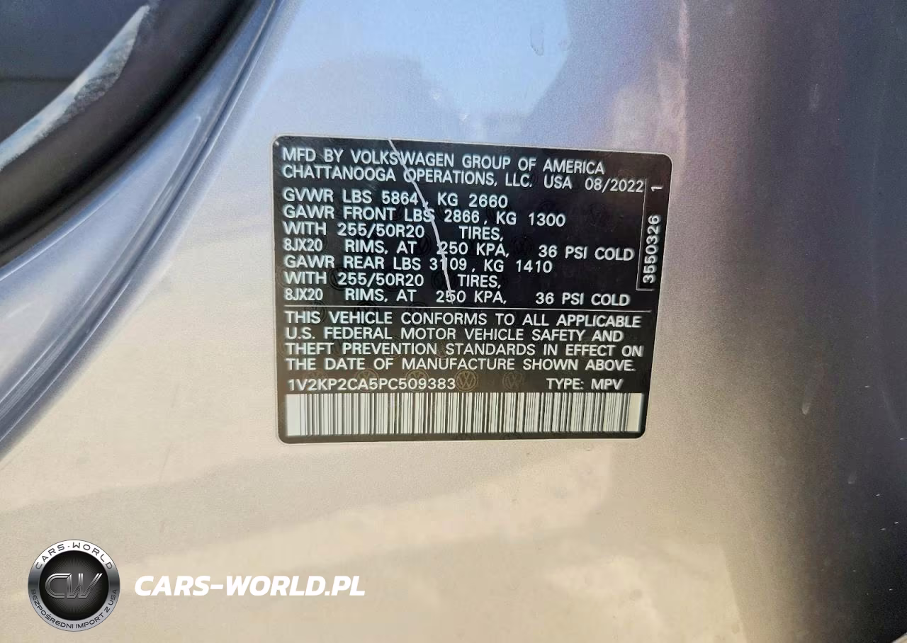 2023 Volkswagen Atlas Se VIN:1V2KP2CA5PC509383 - 13